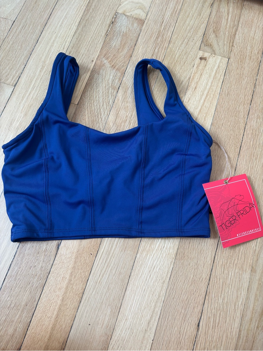 Tiger Friday Deep Blue Tank-Style Sports Top